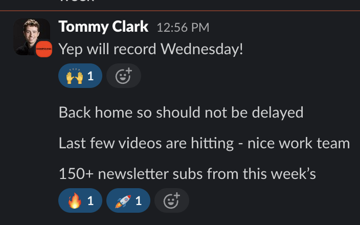 150+ newsletter subs from one video